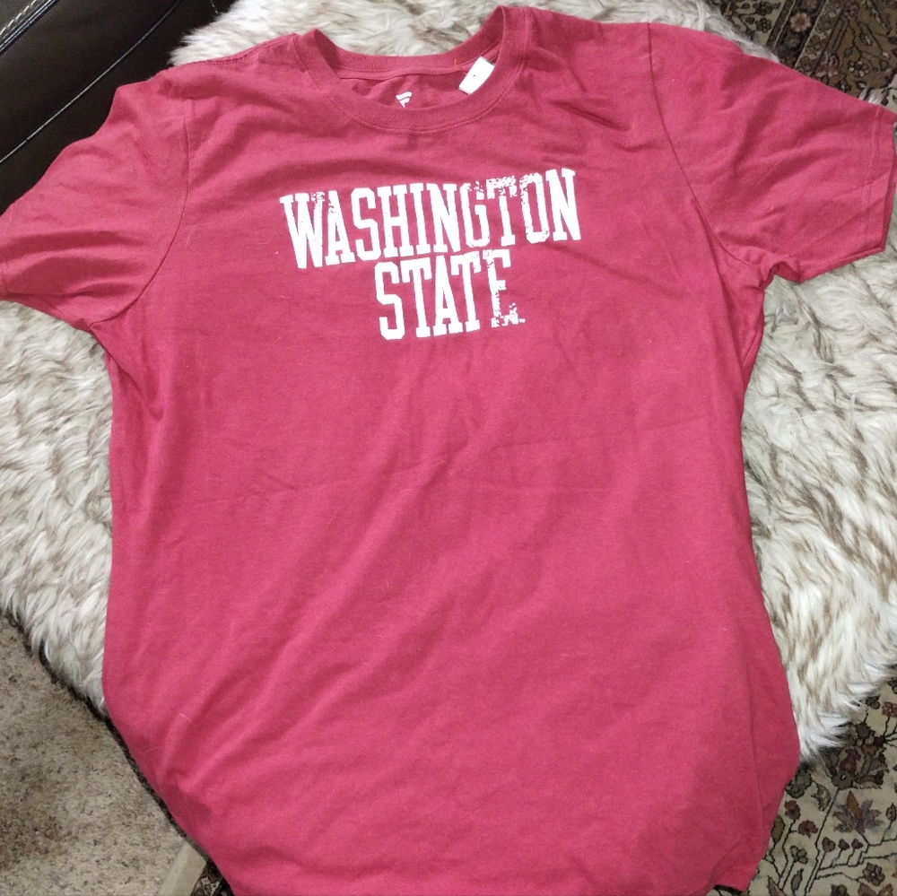 Fanatics WSU Tshirt Red 2XL 100% Cotton Short Sleeve Washington State University
